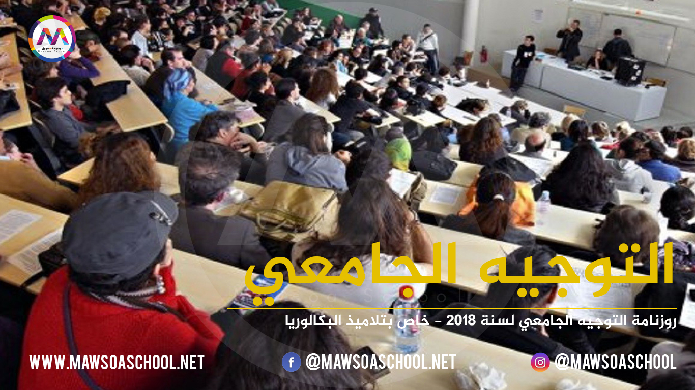 بلاغ وزارتي التربية والتعليم العالي حول التوجيه الجامعي لتلاميذ البكالوريا لسنة 2018